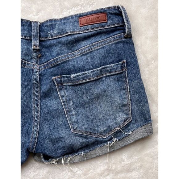 [BLANKNYC] The Fulton Boyfriend Distressed Cuffed Hem Denim Shorts, Size 25 - Picture 15 of 16